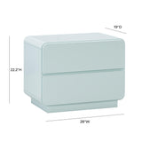 Sagura 28" 2-Drawer Nightstand - Blue