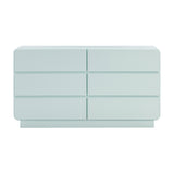 Sagura 56" 6-Drawer Dresser - Blue