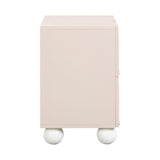 Tori 23" Motif 2-Drawer Nightstand - Taupe