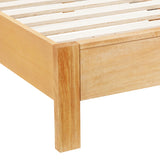 Grappa Natural Wood &amp; Raffia Bed - Queen