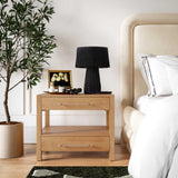 Brandyss 26" Burl 2-Drawer Nightstand - Birdseye Maple
