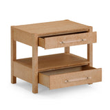 Brandyss 26" Burl 2-Drawer Nightstand - Birdseye Maple