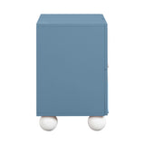 Tori 23" Motif 2-Drawer Nightstand - Blue