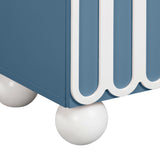 Tori 23" Motif 2-Drawer Nightstand - Blue