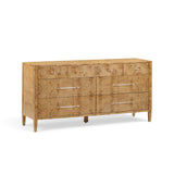 Brandyss 62" Burl 7-Drawer Dresser - Natural