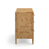 Brandyss 62" Burl 7-Drawer Dresser - Natural