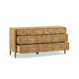 Brandyss 62" Burl 7-Drawer Dresser - Natural