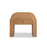 Hump 26" Arched Nightstand With Drawer - Natural