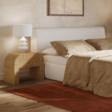 Hump 26" Arched Nightstand With Drawer - Natural