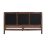 Hella Contract-Grade Velvet and Ash Wood Bed - Taupe / King