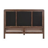 Hella Contract-Grade Velvet and Ash Wood Bed - Taupe / Queen