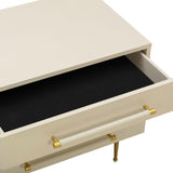 Trident 28" 3-Drawer Nightstand - Taupe