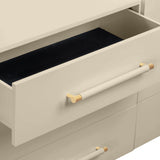 Trident 62" 6-Drawer Dresser - Taupe