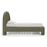 Orphea Performance Boucle Bed - Kale Green / Queen