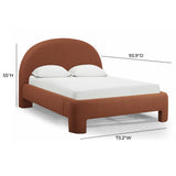 Orphea Performance Boucle Bed - Autumn Red / Queen