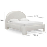 Orphea Performance Boucle Bed - Off-White / Queen