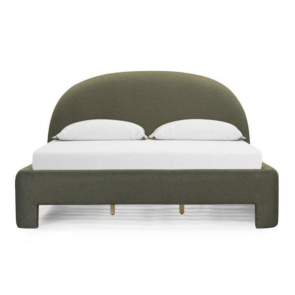 Orphea Performance Boucle Bed - Kale Green / King