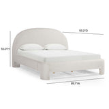 Orphea Performance Boucle Bed - Off-White / King