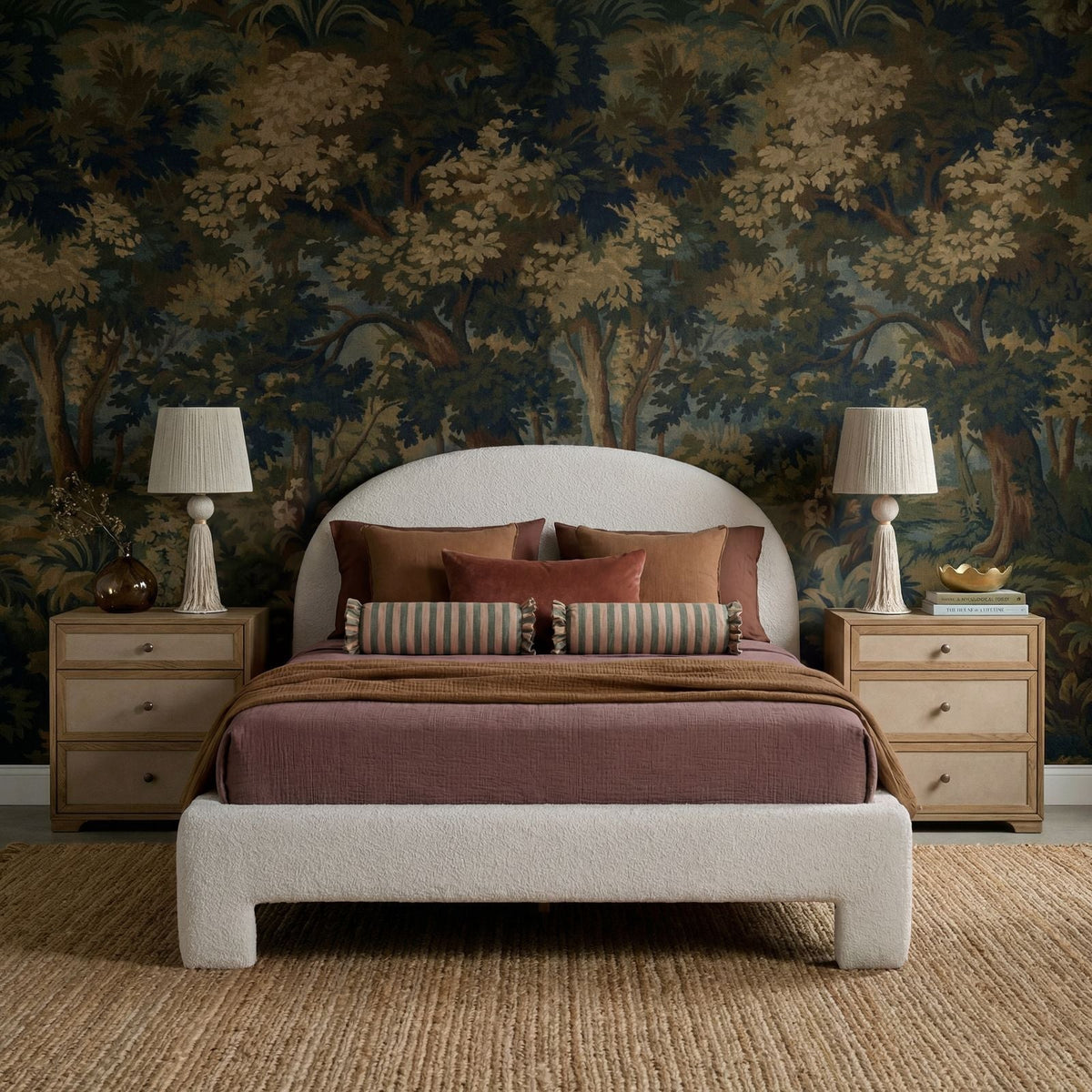 Orphea Performance Boucle Bed - Off-White / King