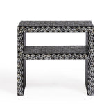 Derry 22" Capiz Shell Nightstand - Black