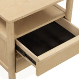 Tyra 22" Ash 2-Drawer Nightstand - Natural