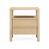 Tyra 22" Ash 2-Drawer Nightstand - Natural