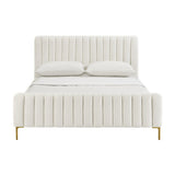Angela Performance Velvet Bed - Cream / Full