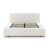 Meena Cream Upcycled Performance Linen Storage Bed - Queen