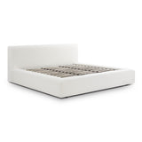 Meena Cream Upcycled Performance Linen Storage Bed - King