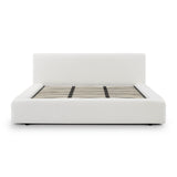 Meena Cream Upcycled Performance Linen Storage Bed - King