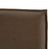 Mel Performance Faux Mohair Velvet Bed - Brown / Queen