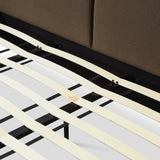 Mel Performance Faux Mohair Velvet Bed - Brown / King