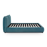 Mel Performance Faux Mohair Velvet Bed - Teal / Queen