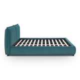 Mel Performance Faux Mohair Velvet Bed - Teal / King
