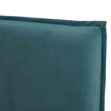 Mel Performance Faux Mohair Velvet Bed - Teal / King