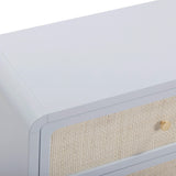Patty 62" Rattan 6 Drawer Dresser - Blue