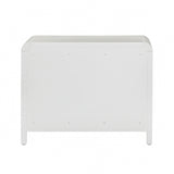 Patty 28" Rattan 2 Drawer Nightstand - White