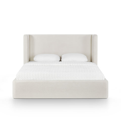 Harmony Performance Chenille Storage Bed - Cream / Queen