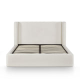 Harmony Performance Chenille Storage Bed - Cream / Queen