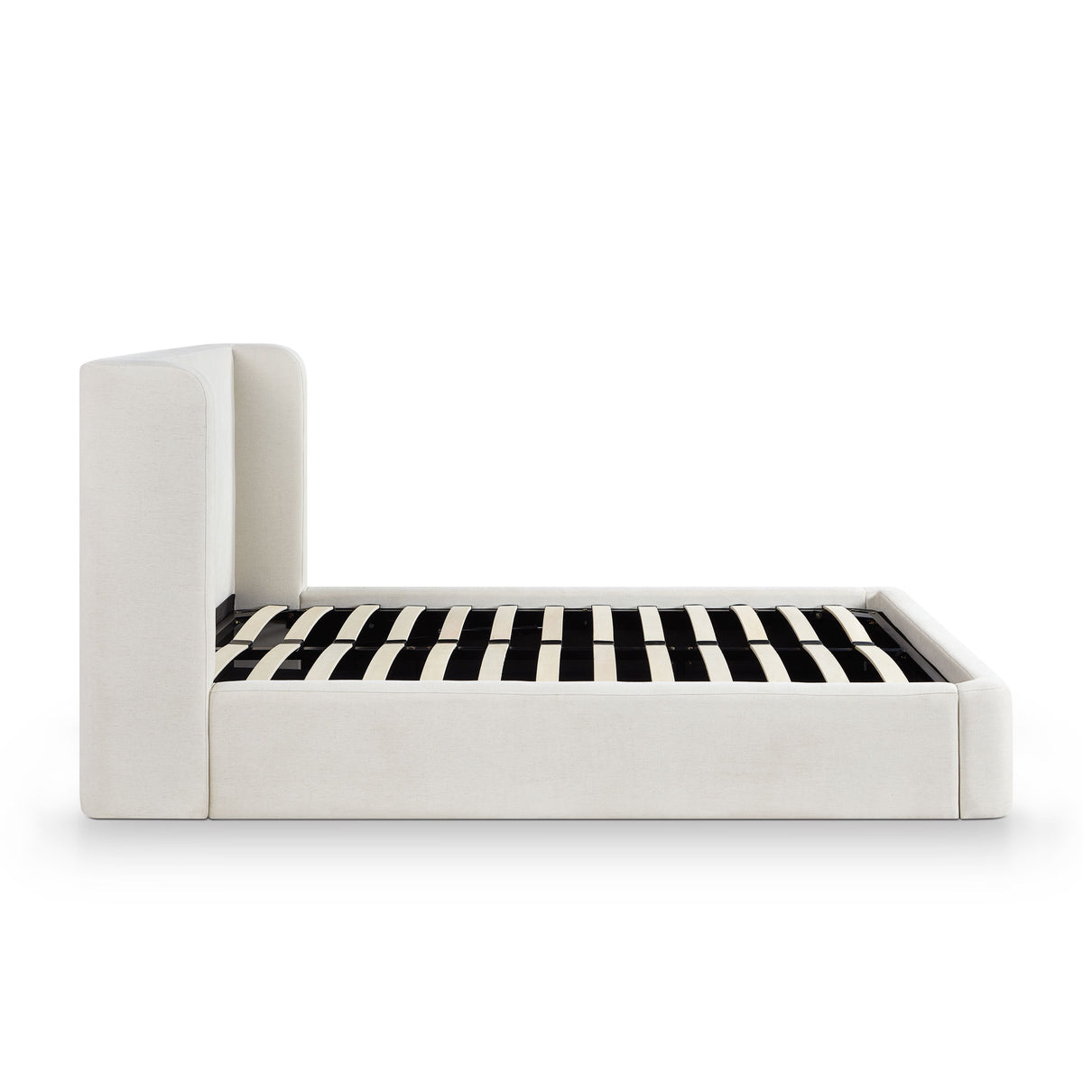 Harmony Performance Chenille Storage Bed - Cream / Queen