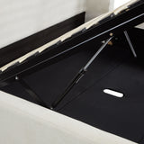 Harmony Performance Chenille Storage Bed - Cream / Queen