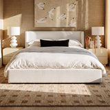 Harmony Performance Chenille Storage Bed - Cream / Queen