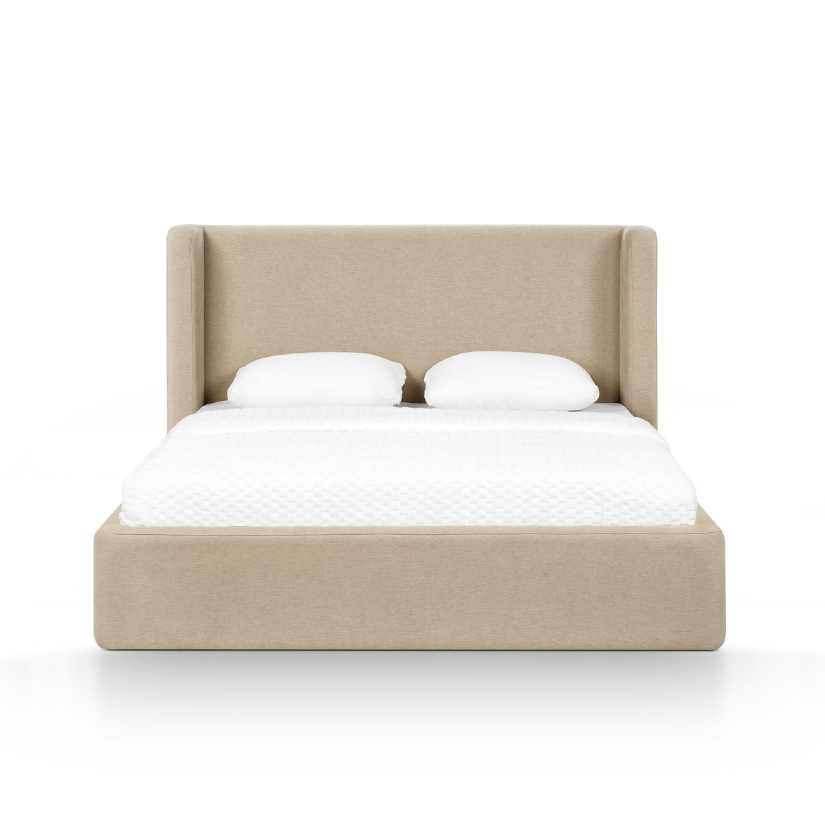 Harmony Performance Chenille Storage Bed - Tan / Queen