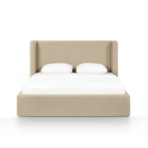 Harmony Performance Chenille Storage Bed - Tan / Queen