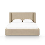 Harmony Performance Chenille Storage Bed - Tan / Queen