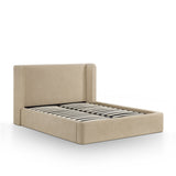 Harmony Performance Chenille Storage Bed - Tan / Queen