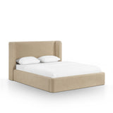 Harmony Performance Chenille Storage Bed - Tan / Queen