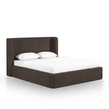 Harmony Performance Chenille Storage Bed - Chocolate Brown / Queen