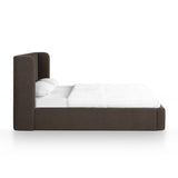 Harmony Performance Chenille Storage Bed - Chocolate Brown / Queen