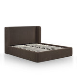 Harmony Performance Chenille Storage Bed - Chocolate Brown / Queen